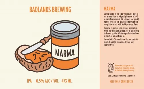 Badlands Brewing Company Marma
