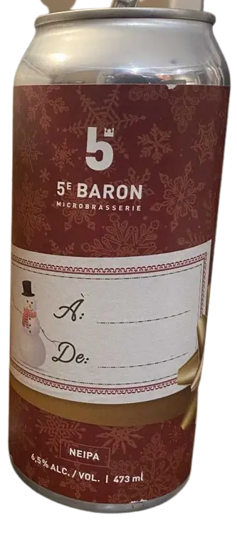5e Baron À:_____ De: _____