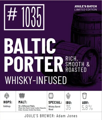 Joule's Brewery Baltic Porter (Batch Beer #1035)