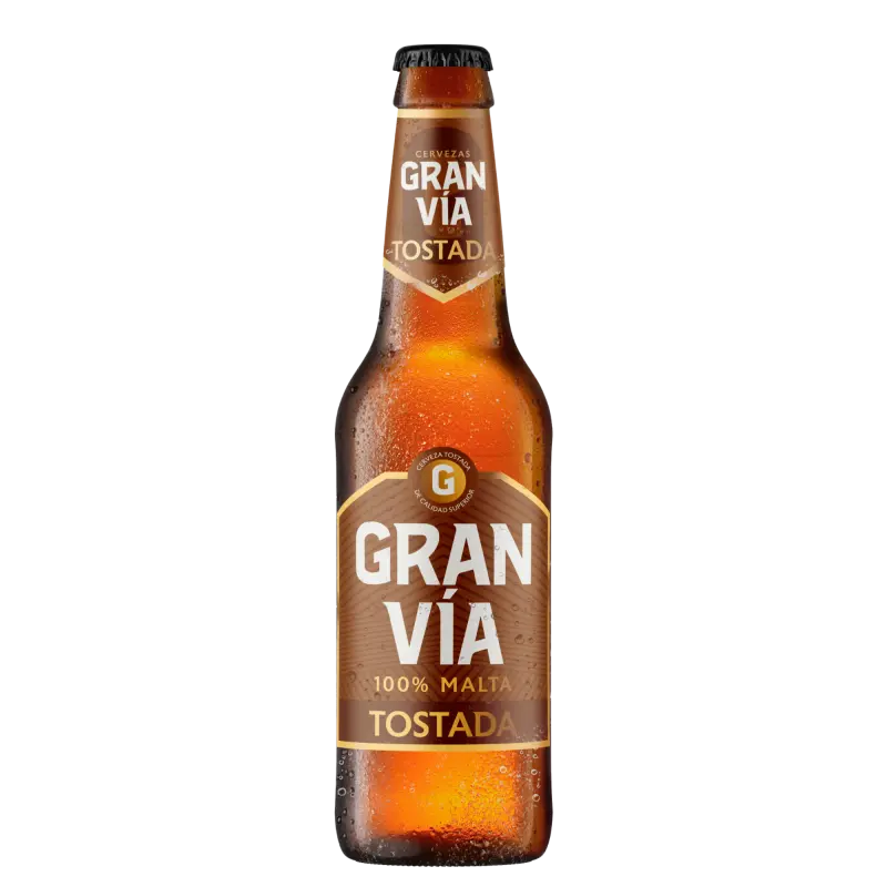 Cervezas Gran Vía 100% Malta Tostada