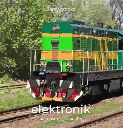 černý potoka Elektronik 743