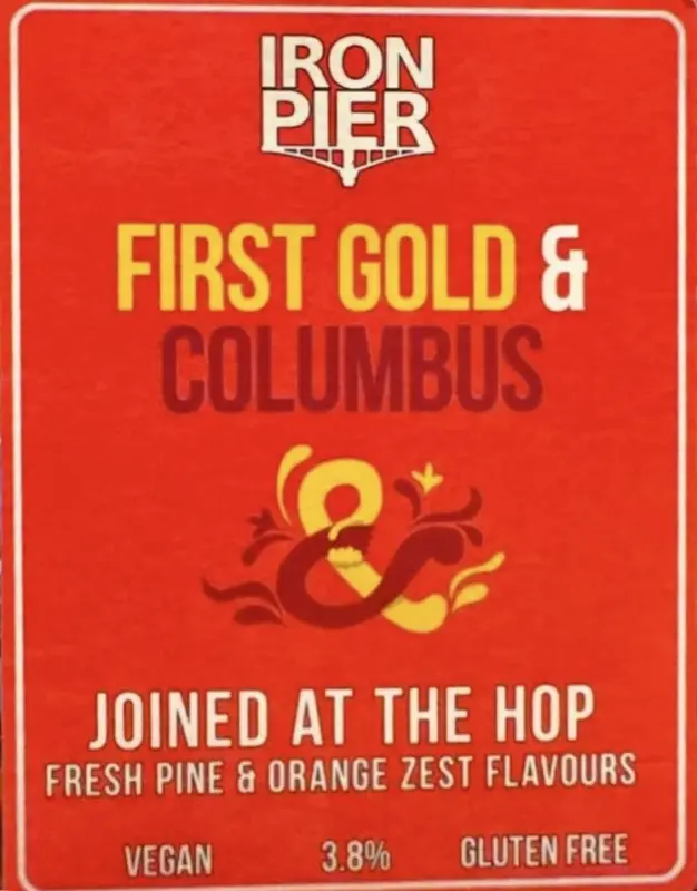Iron Pier Brewery Joined at the Hop - First Gold & Columbus