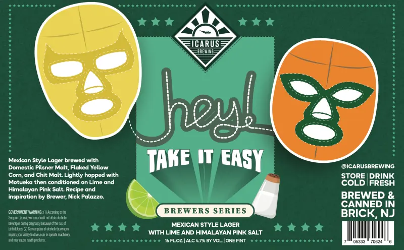 Icarus Brewing Hey! Take It Easy: Salt + Lime