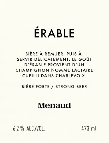 Menaud - Distillerie & Brasserie Érable