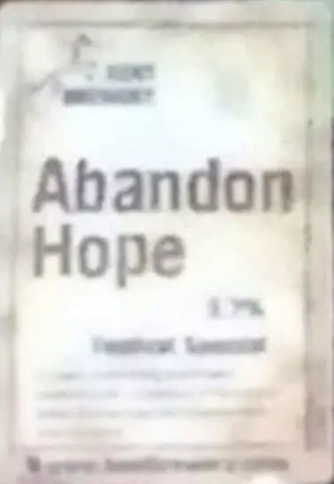 Kent Brewery Abandon Hope