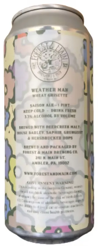 Forest & Main Brewing Company Weather Man