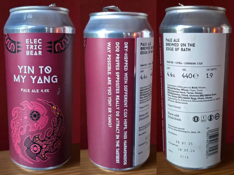 Electric Bear Brewing Co Yin To My Yang
