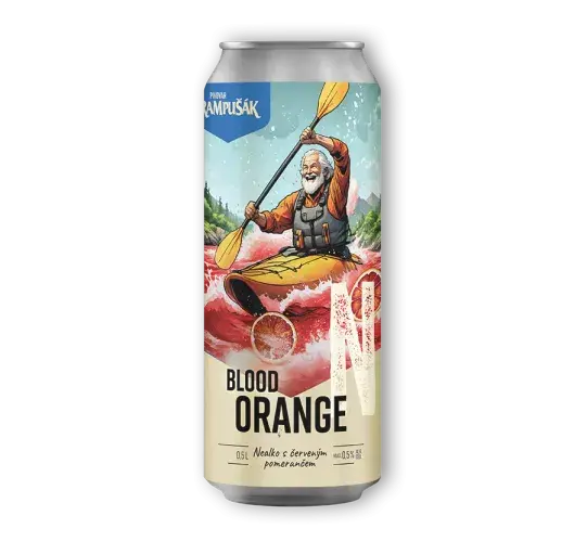 Rodinný pivovar Rampušák Nealko Blood Orange