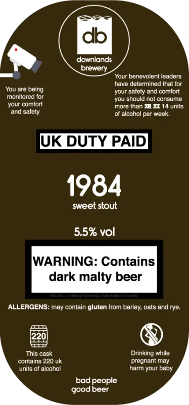 Downlands Brewery 1984 Stout