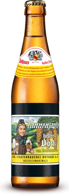 Badische Staatsbrauerei Rothaus (Tannenzäpfle) Heller Bock