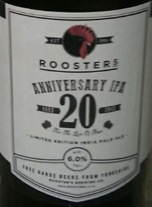 Roosters Brewing 20th Anniversary IPA