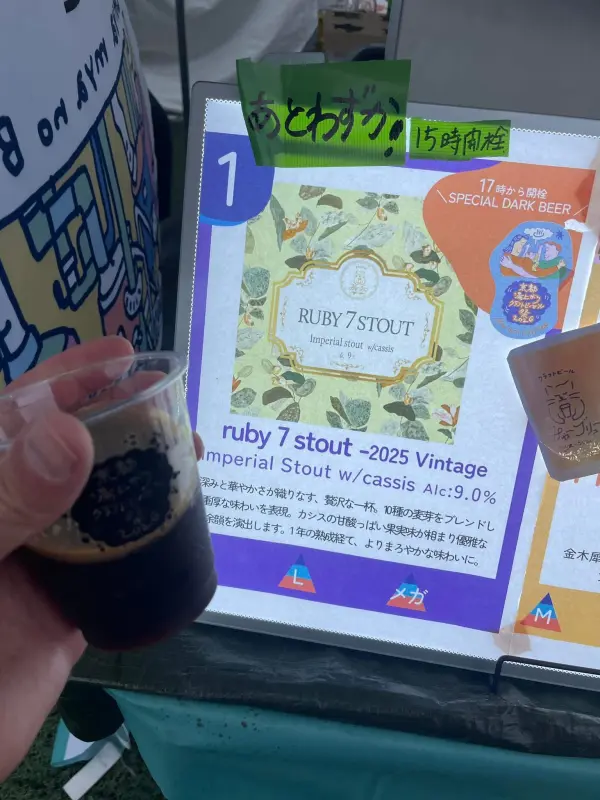 Mya Brew Ruby 7 imperial Stout w Cassis