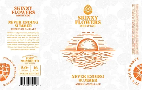 Skinny Flowers Brewing Company Never Ending Summer