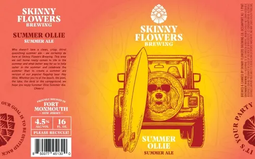Skinny Flowers Brewing Company Summer Ollie