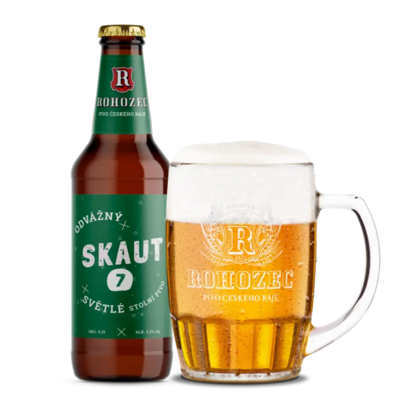Pivovar Rohozec Skaut 7° Světlé stolní pivo