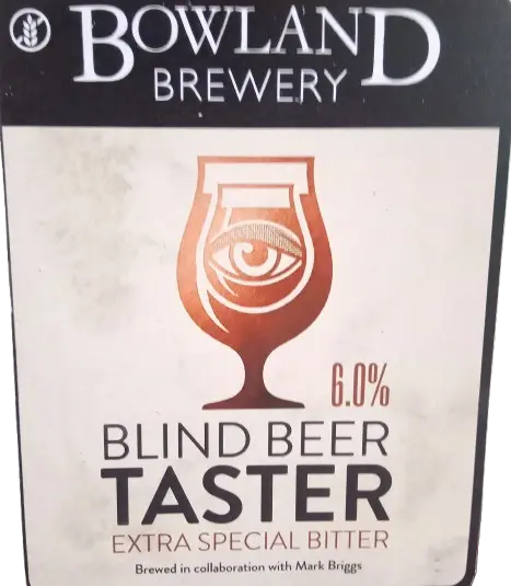 Bowland Brewery Blind Beer Taster