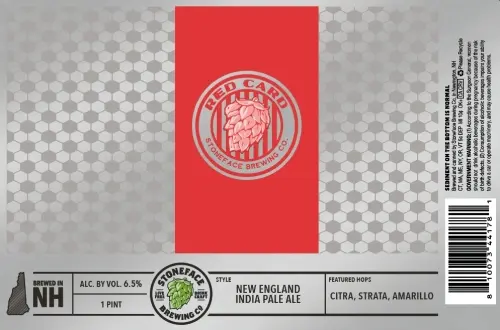 Stoneface Brewing Company Red Card