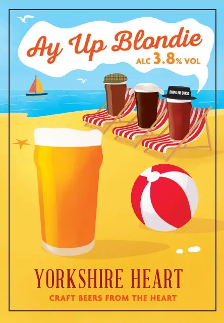 Yorkshire Heart Vineyard and Brewery Ay Up Blondie