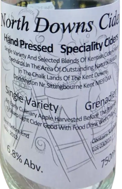 North Downs Cider Grenadier Single Variety Cider