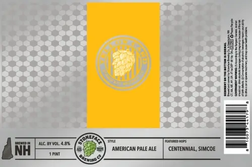 Stoneface Brewing Company Yellow Card