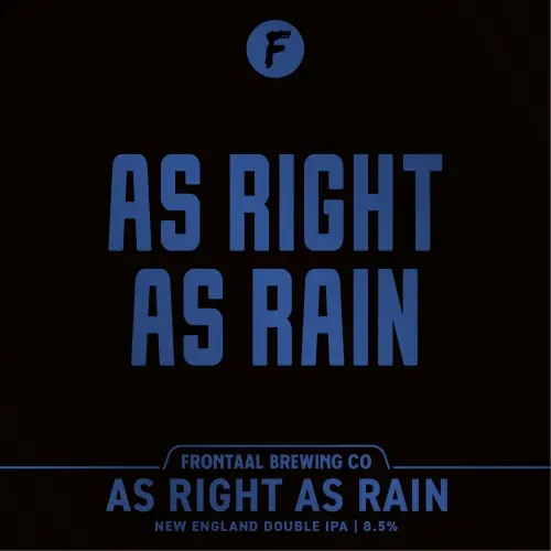 Brouwerij Frontaal As Right As Rain