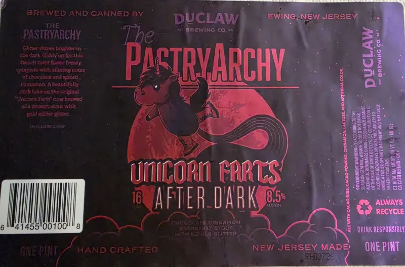 DuClaw Brewing Company The PastryArchy Unicorn Farts After Dark