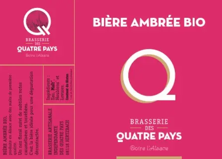 Brasserie des Quatre Pays Bière Ambrée Bio