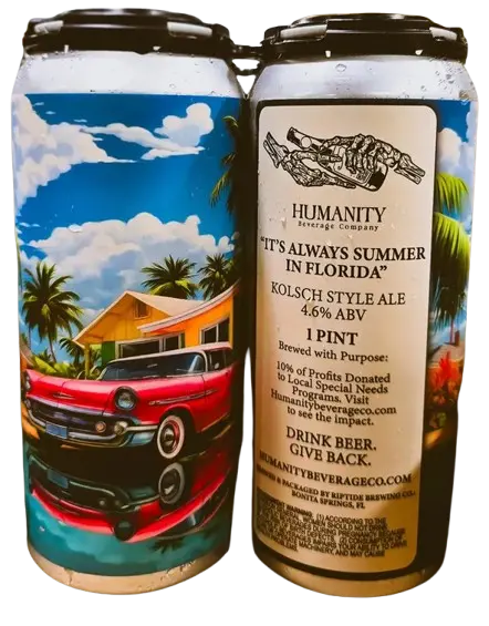 Humanity Beverage Company It's Always Summer in Florida