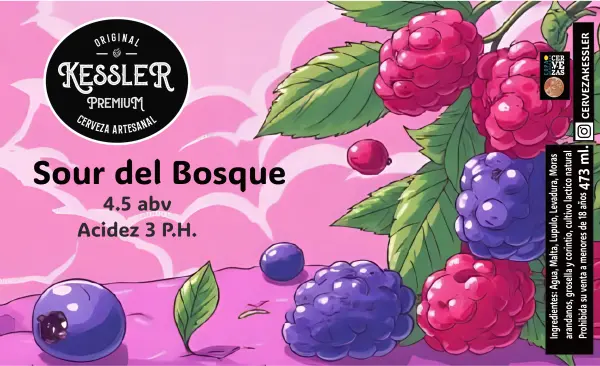 Cerveza Kessler Sour del Bosque
