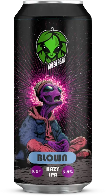 Green Head Blown