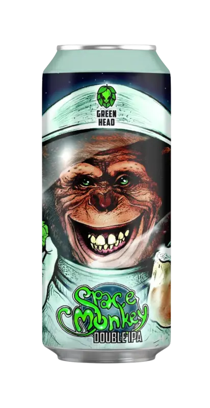 Green Head Space Monkey