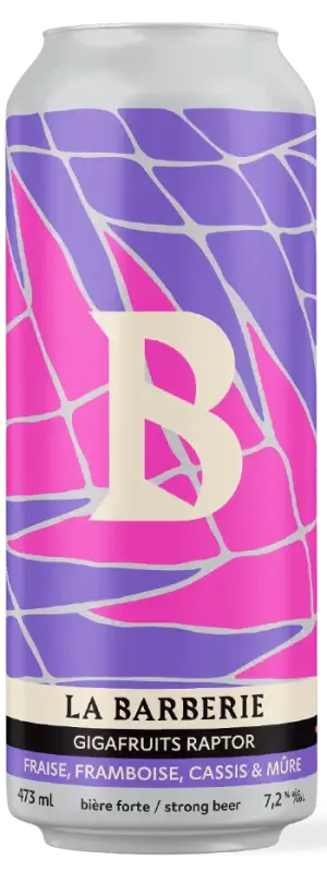 Microbrasserie La Barberie Mégafruits Raptor I