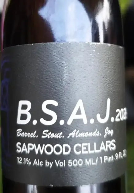 Sapwood Cellars Brewery B.S.A.J.