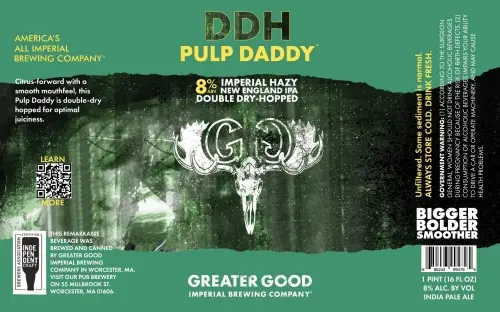 Greater Good Imperial Brewing Company Pulp Daddy - Double Dry Hopped