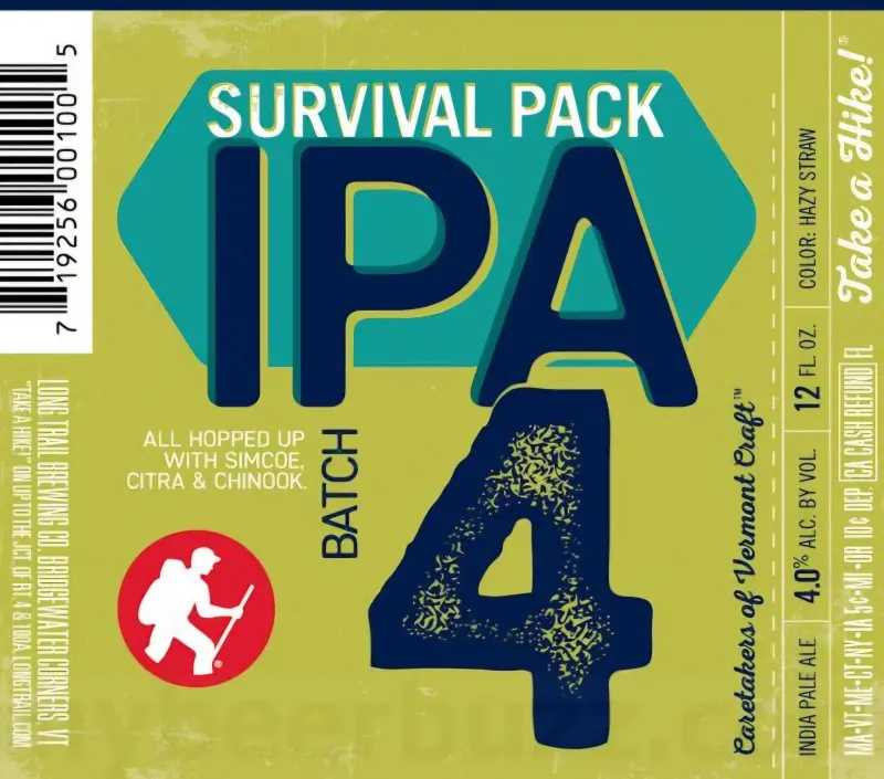 Long Trail Brewing Company Survival Pack IPA Batch 4