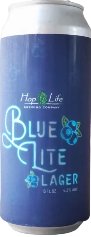 Hop Life Brewing Company Blue Lite
