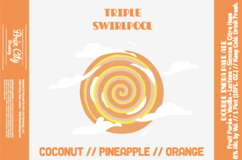 Brix City Brewing Triple Swirlpool (Coconut+Pineapple+Orange)