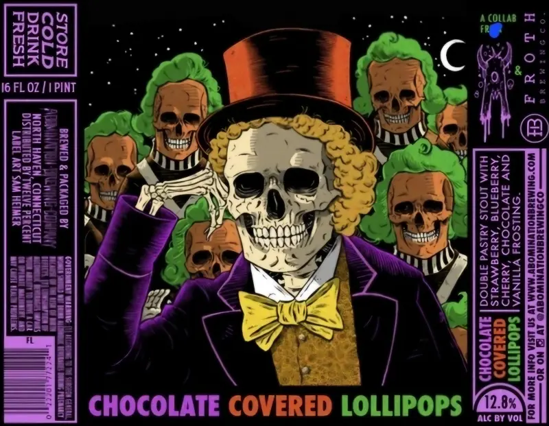 Abomination Brewing Company Chocolate Covered Lollipops