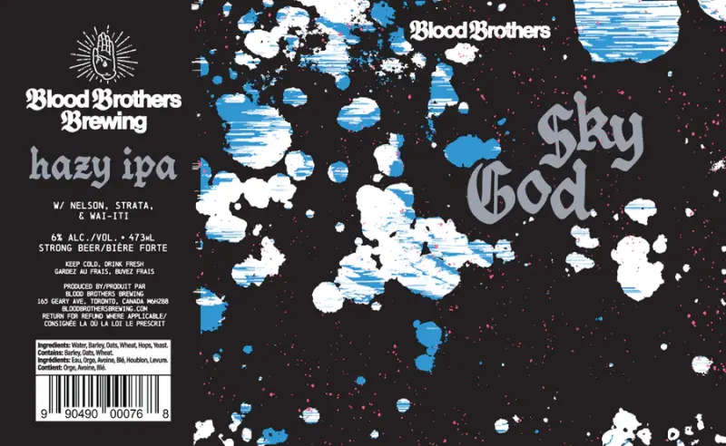Blood Brothers Brewing Sky God - Nelson, Strata, & Wai-iti