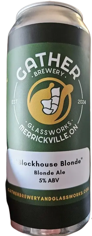 Gather Brewery (and Glassworks) Blockhouse Blonde