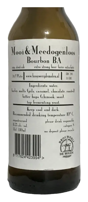 Brouwerij De Molen Mooi & Meedogenloos (Bourbon BA)