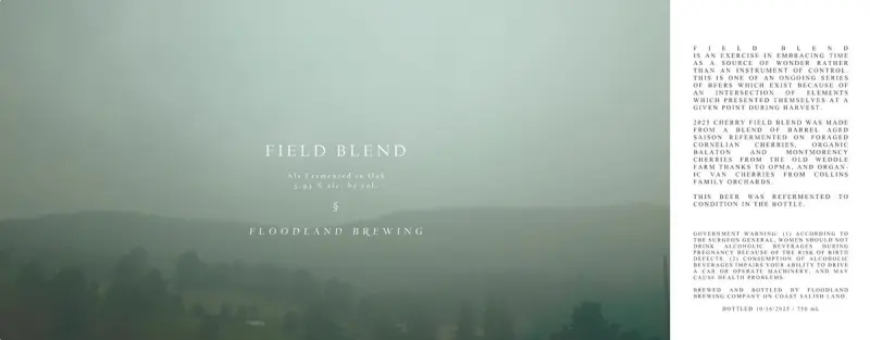Floodland Brewing Field Blend - Cherry (2025)