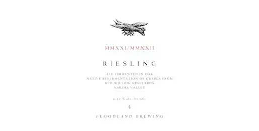 Floodland Brewing Riesling (2021-2022)