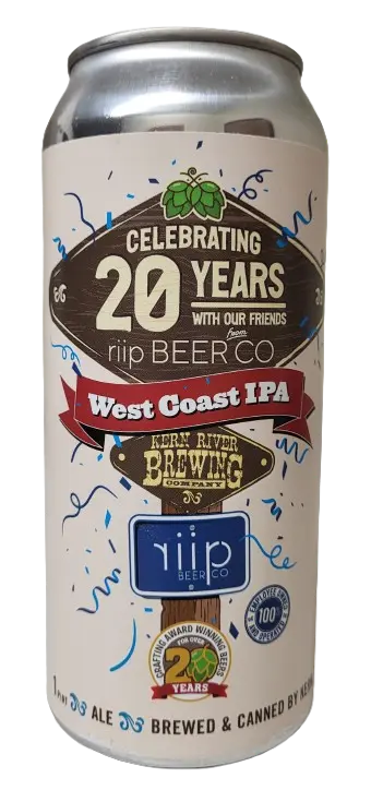 Kern River Brewing RIIP 20th Anniversary Collaboration WCIPA