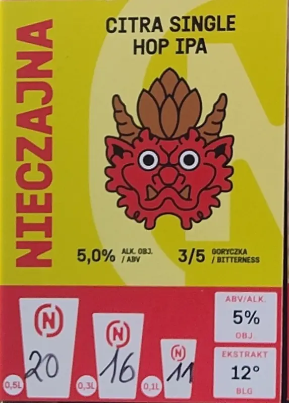 Browar Nieczajna Citra Single Hop IPA