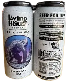 Living Häus Beer Co Crux the Cat