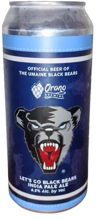 Orono Brewing Company Let's Go Black Bears