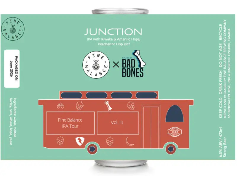 Fine Balance Brewing Company Junction IPA (Bad Bones)