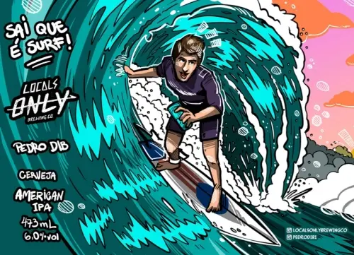 Locals Only Brewing Co. Sai Que É Surf! Pedro Dib