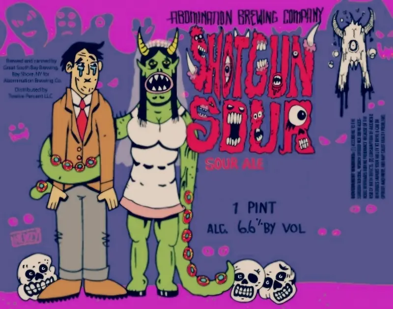Abomination Brewing Company Shotgun Sour - Red Raspberry, Blackberry